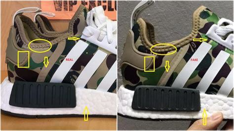 fake adidas bape nmds|are nmd shoes real.